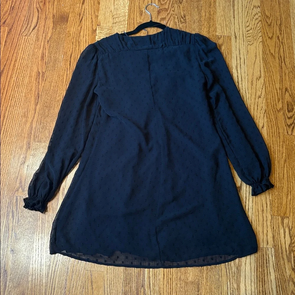 NWT Zara Woman’s Black Long Sleeve Flowy Dress Size M